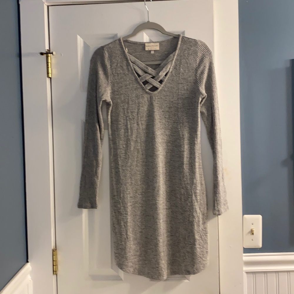 Soft and Fitted Grey Dress